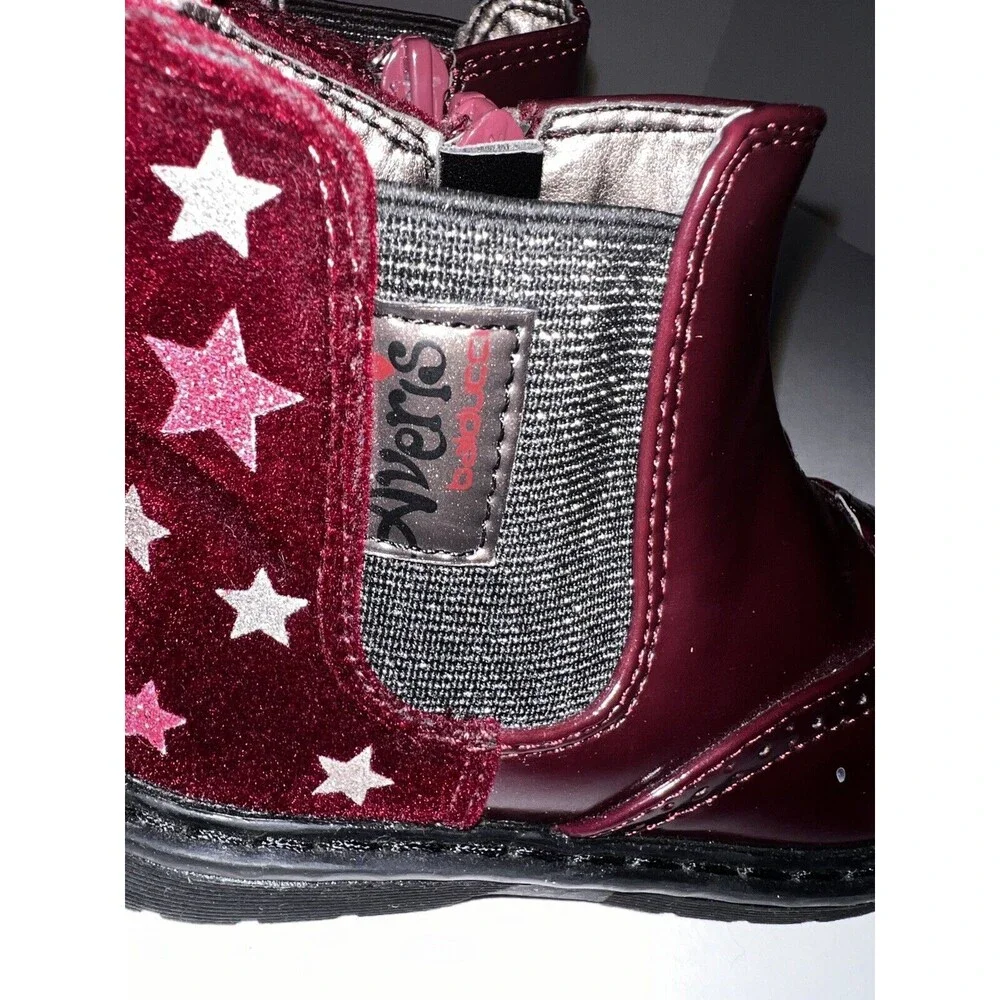 BALDUCCI Italy Boots Toddler Girl EUR 23 US 7 Avertis Burgundy Red Leather Shoes